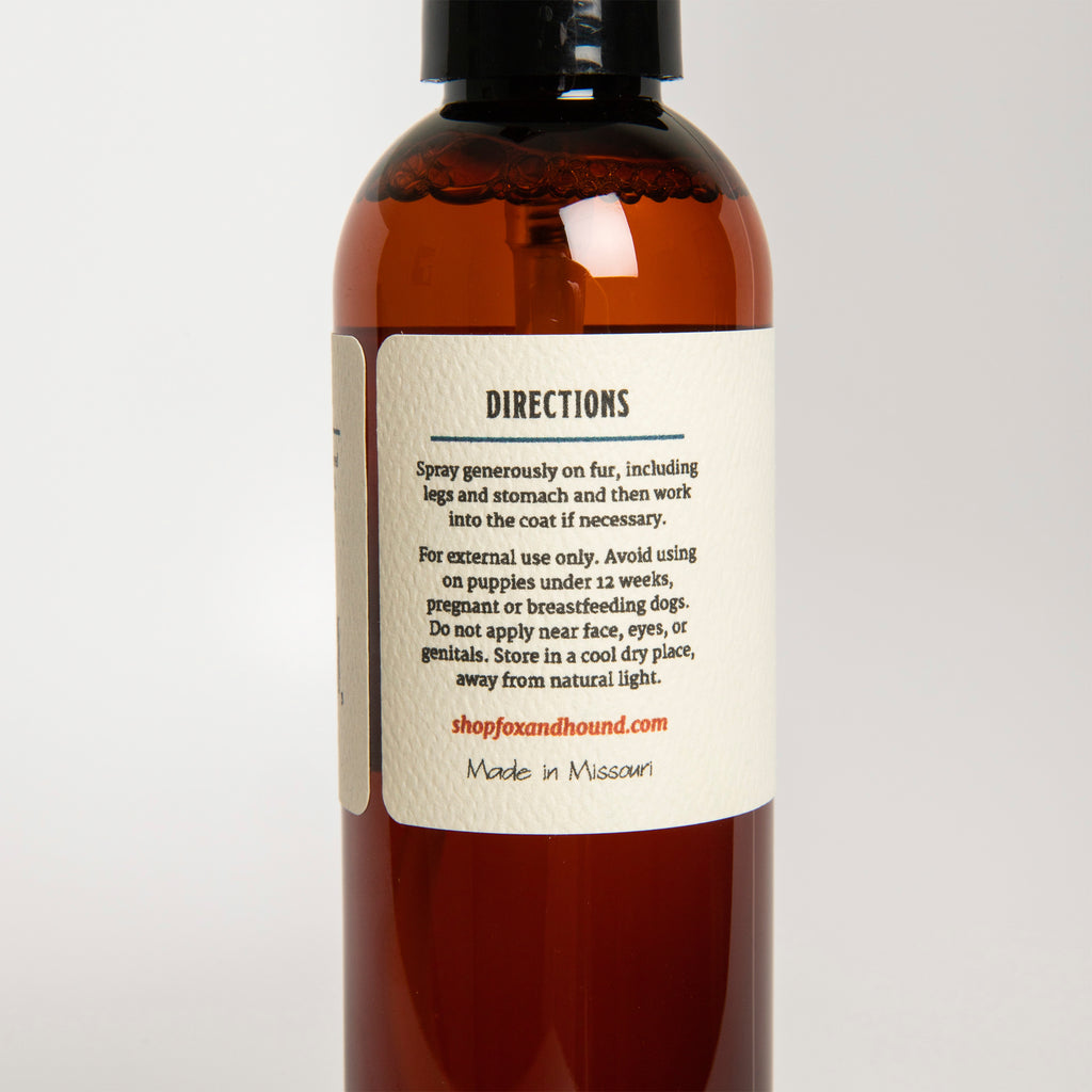 NATURAL FLEA + TICK SPRAY FOR DOGS