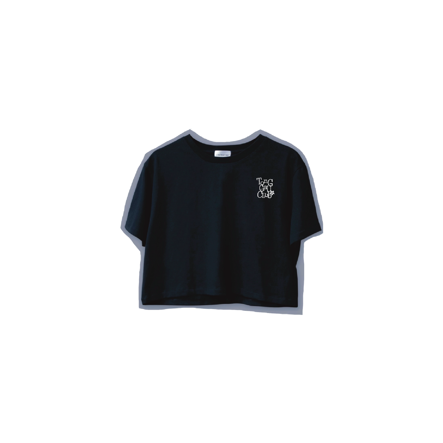 “Tong Gau Club” Embroidered Crop Tee