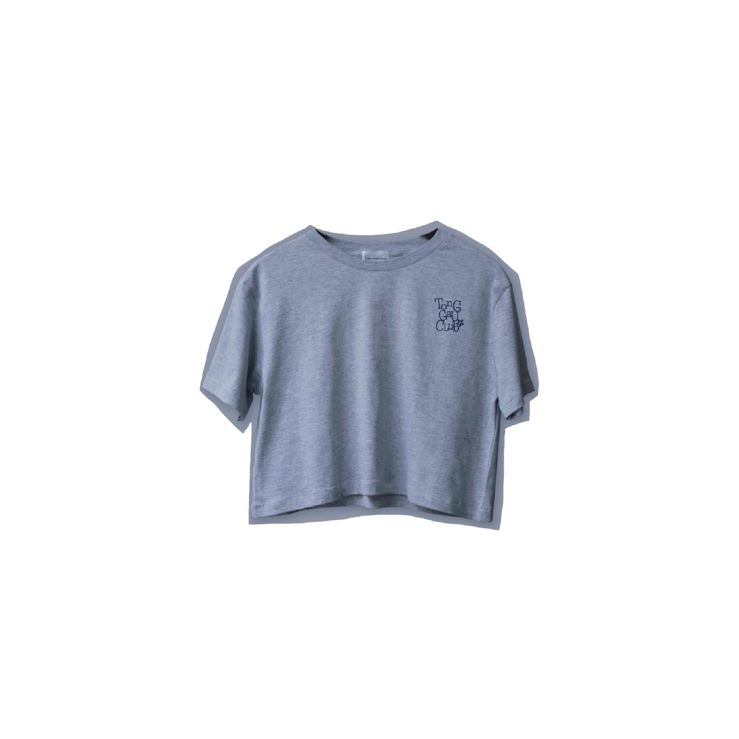 “Tong Gau Club” Embroidered Crop Tee