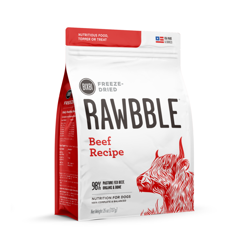 RAWBBLE® Freeze Dried Dog Food – Beef Recipe