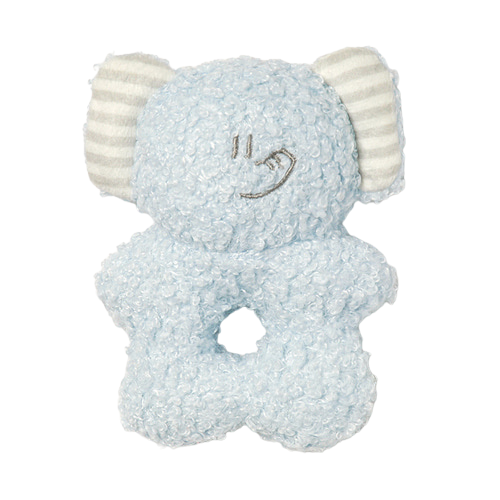 BonBon Green Furry Friends Rattle Toy