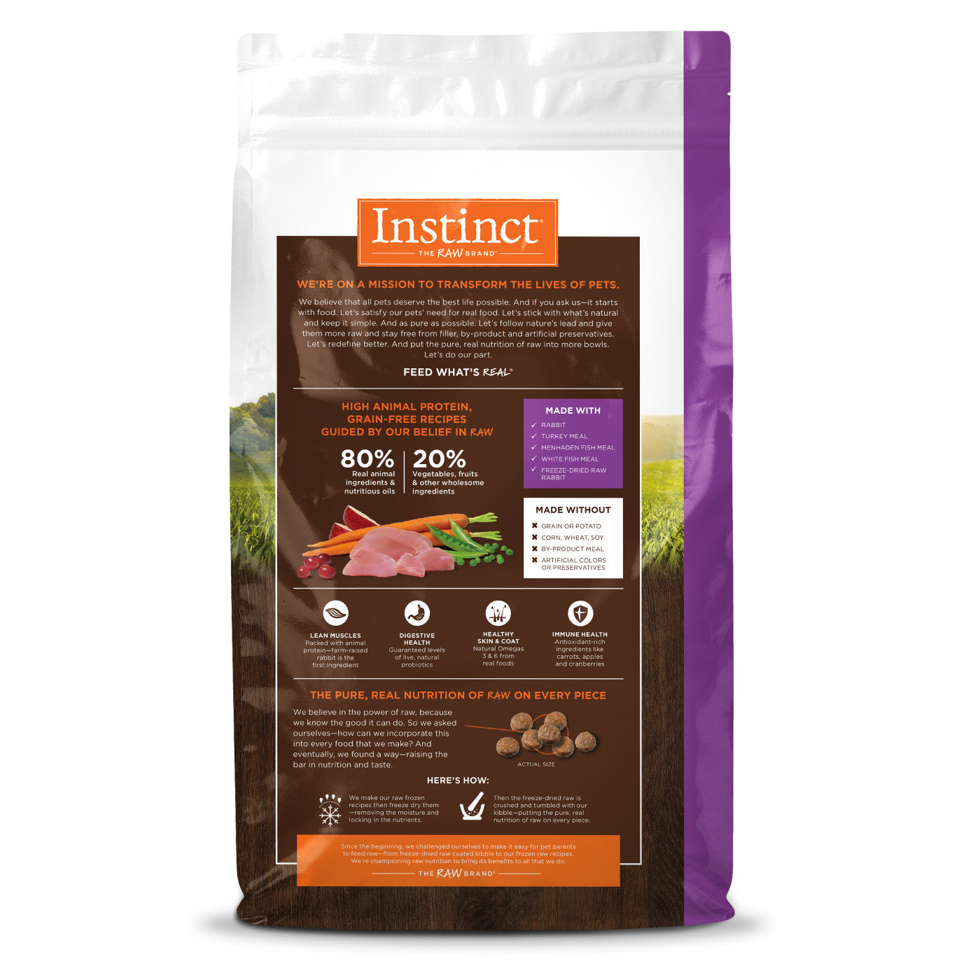 Instinct - Cat Kibble - Original Real Rabbit Recipe
