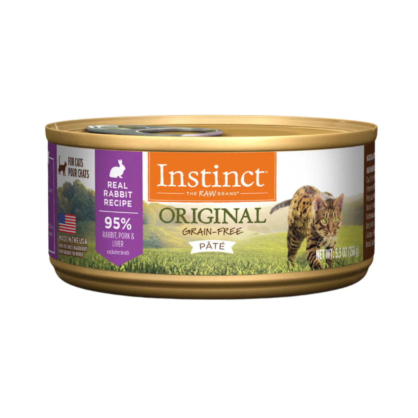 Instinct - Cat Can Food - Original Grain-Free Pate Rabbit