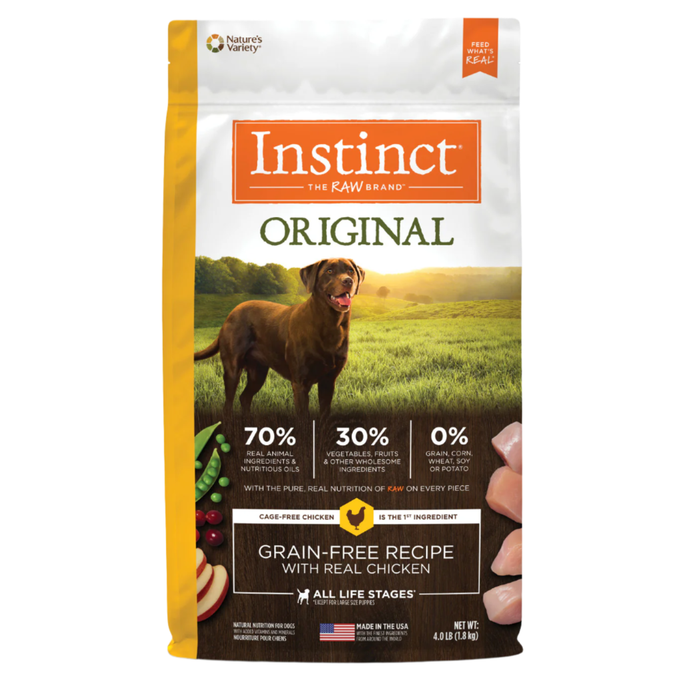 Instinct - Dog Kibble - Original Real Chicken Recipe