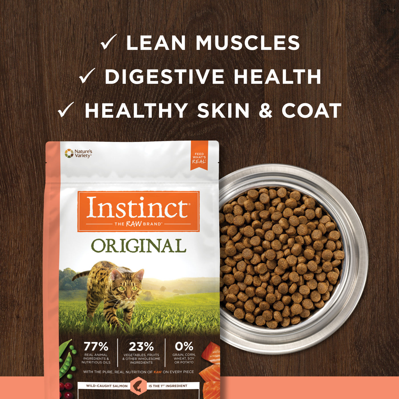 Instinct - Cat Kibble - Original Real Salmon Recipe