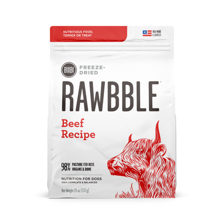 RAWBBLE® Freeze Dried Dog Food – Beef Recipe