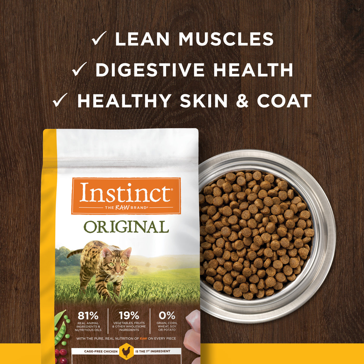 Instinct - Cat Kibble - Original Real Chicken Recipe