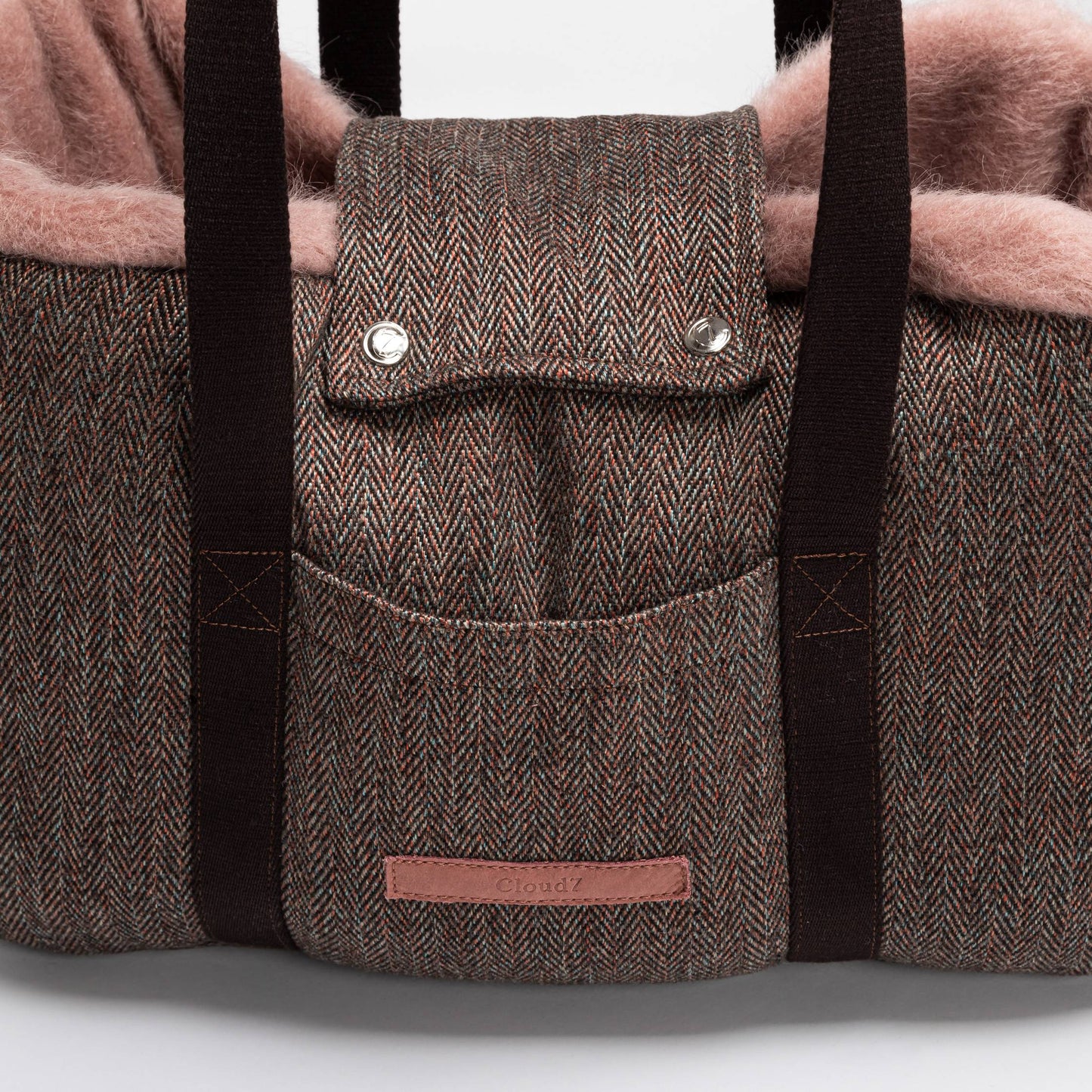 Dog Carrier Milano Herringbone Brown