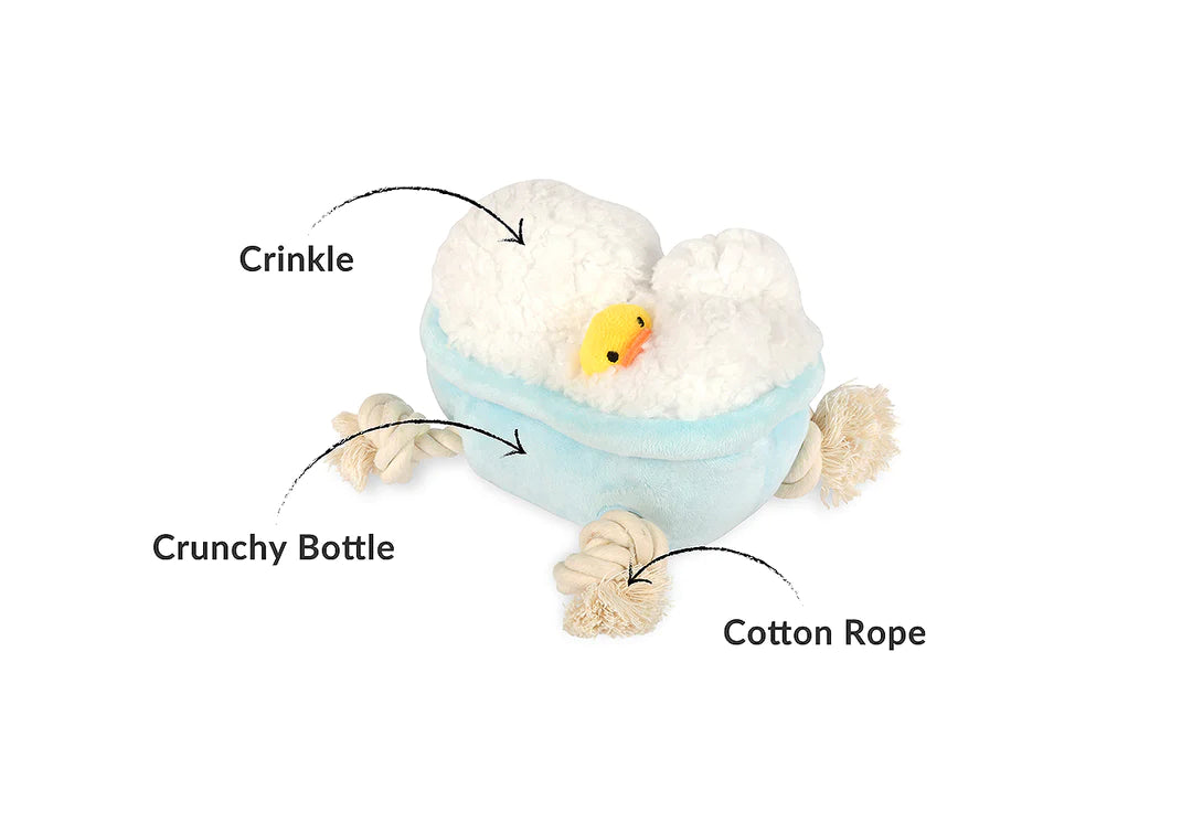 Dog Plush Toy - Splish Splash - Rub-a-Dub Tub