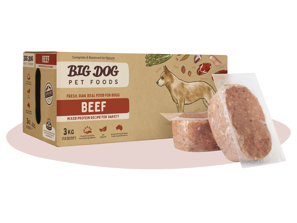 Frozen Raw Dog Food - Beef
