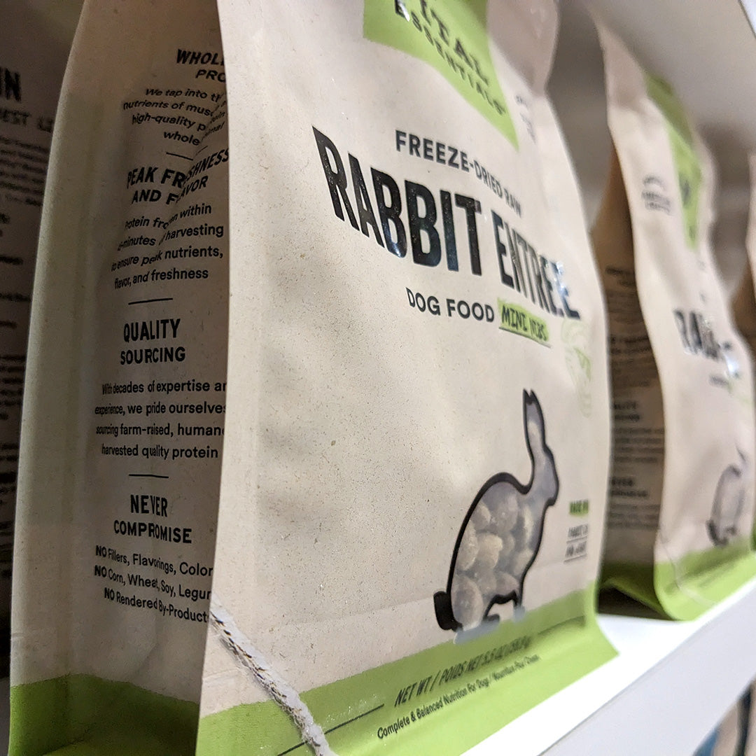 Vital Essentials - Freeze Dried Raw Dog Food - Rabbit Mini Nibs