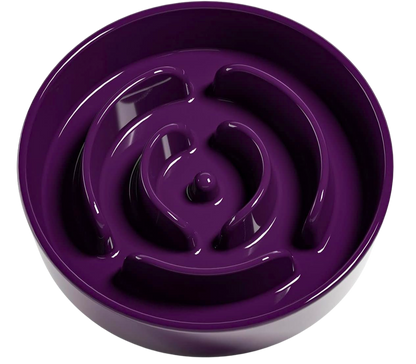 Ceramic Slow Feeder - Purple Maze