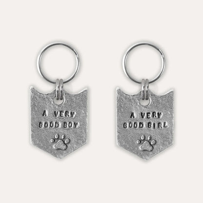 Pet ID Name Tag - A VERY GOOD GIRL/BOY