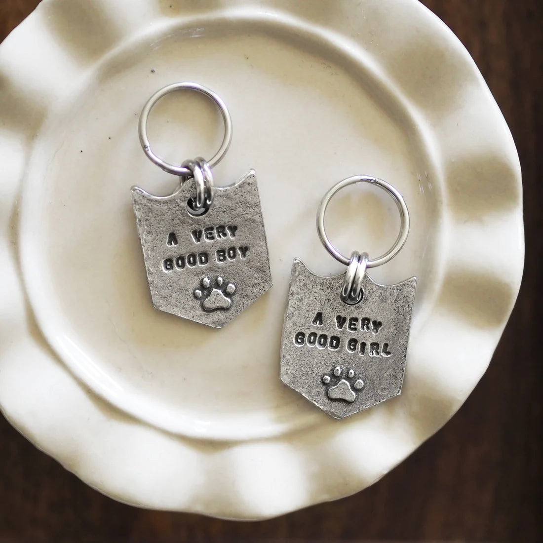 Pet ID Name Tag - A VERY GOOD GIRL/BOY