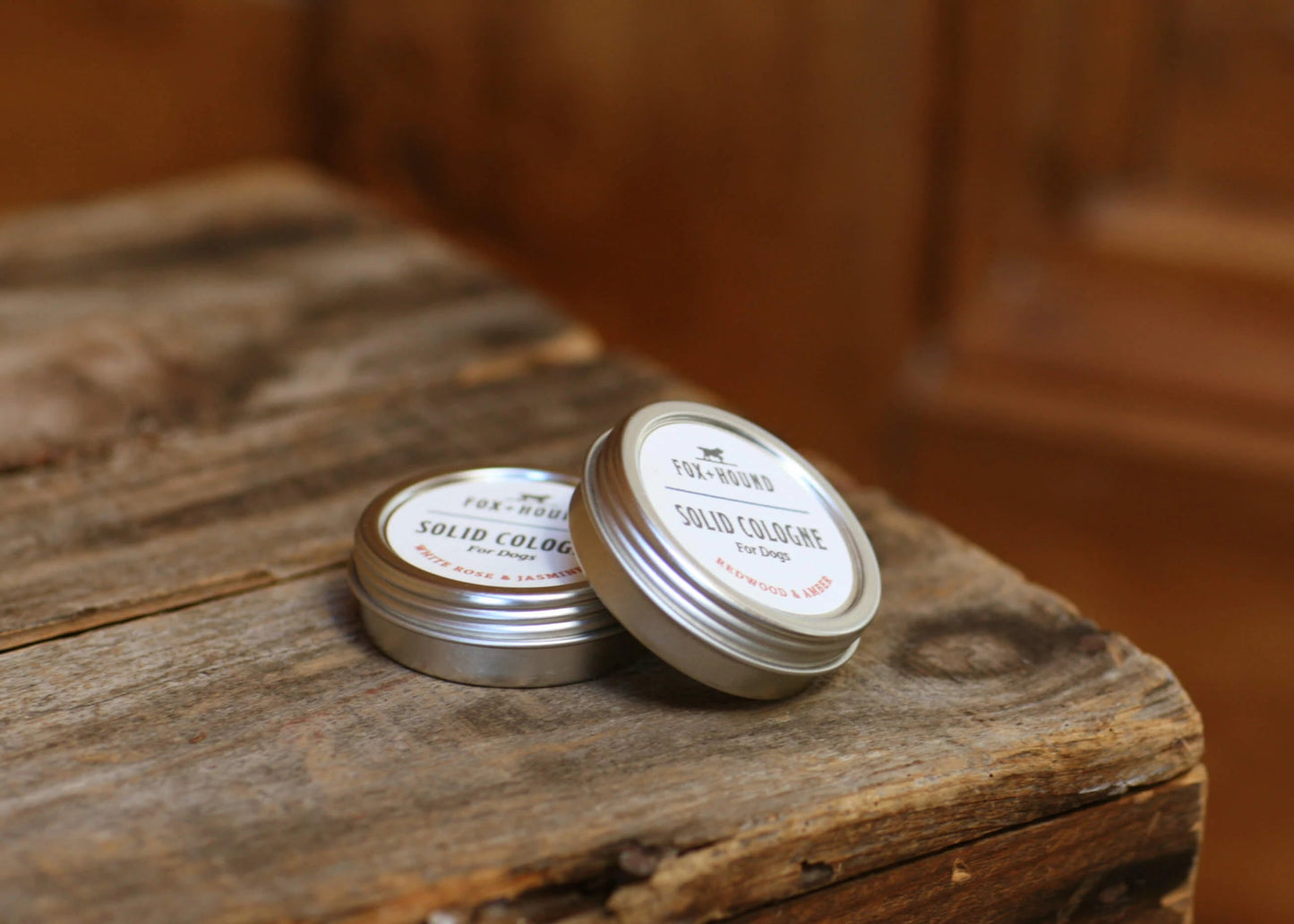 SOLID COLOGNE FOR DOGS REDWOOD & AMBER