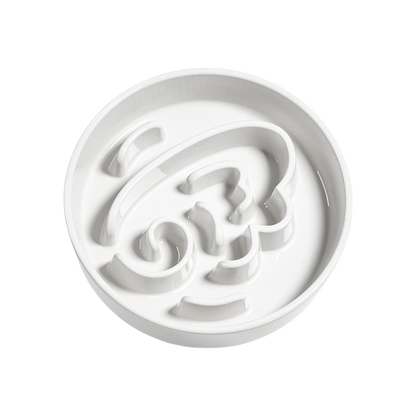 Ceramic Slow Feeder - White Angel