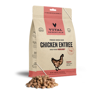 Vital Essentials - Freeze Dried Raw Dog Food - Chicken Mini Nibs