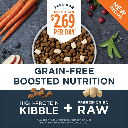 Instinct - Dog Kibble with Freeze Dried - Raw Boost Real Beef Grain-free Recipe