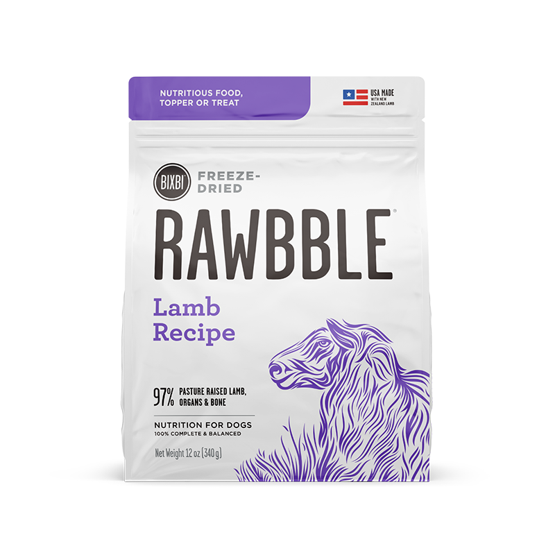 RAWBBLE® Freeze Dried Dog Food – Lamb Recipe