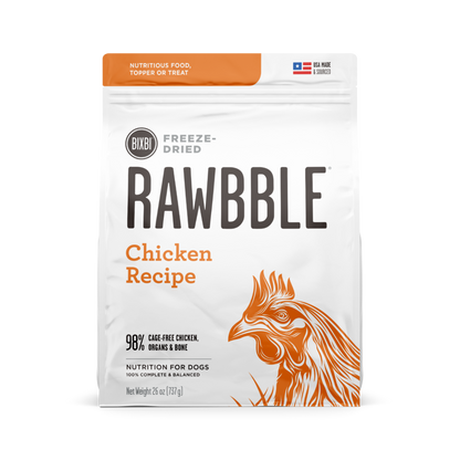 RAWBBLE® Freeze Dried Dog Food – Chicken Recipe