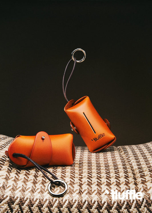 Leather Poop Bag Carrier