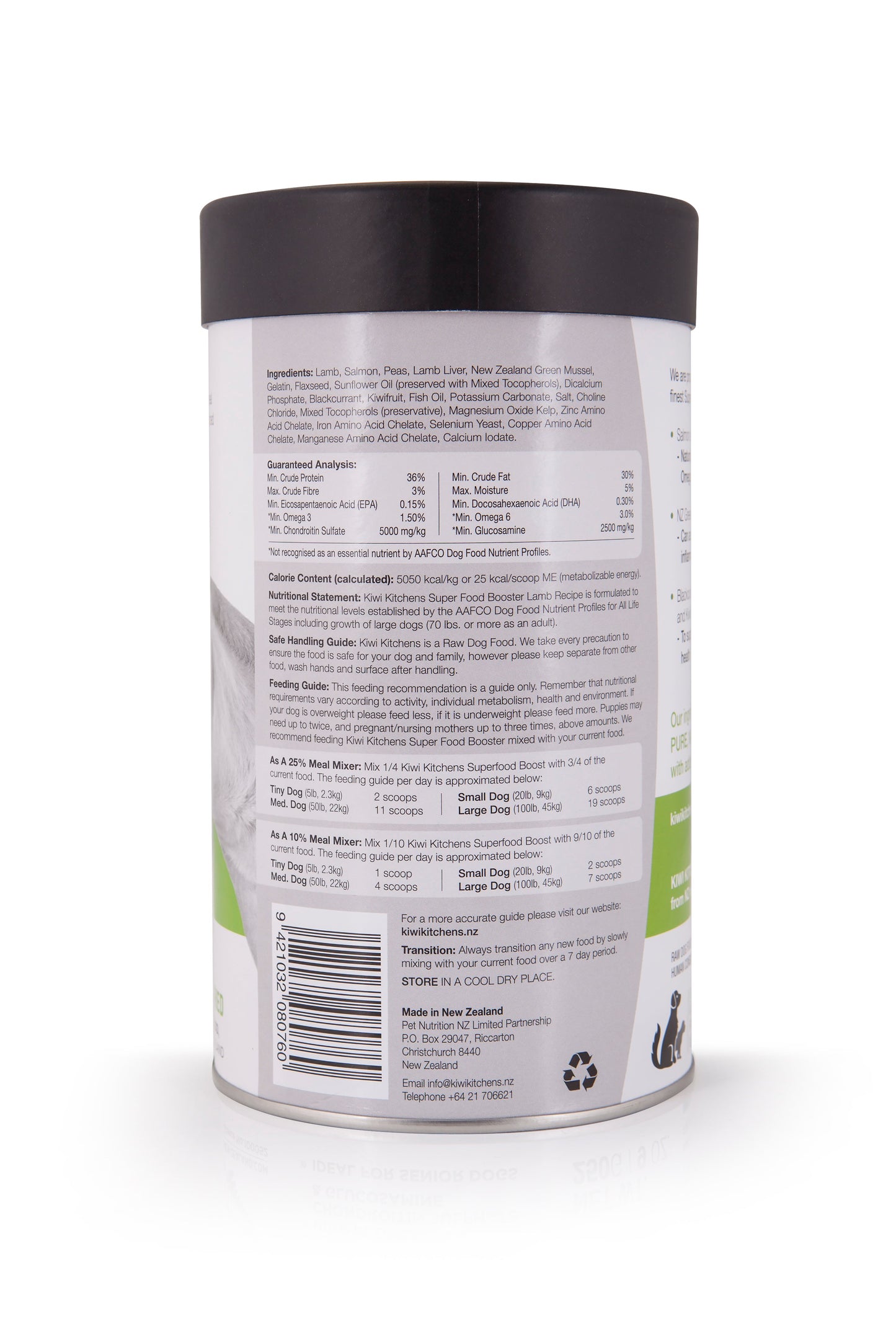 Kiwi Kitchens Superfood Booster For Dogs - Lamb Recipe