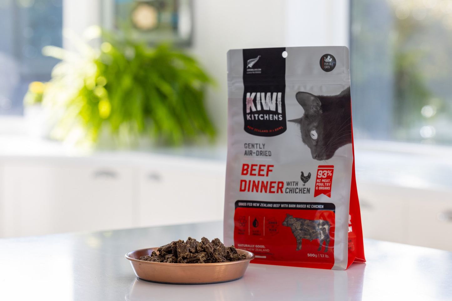Kiwi Kitchens Gently Air-Dried Cat Food - Beef With Chicken