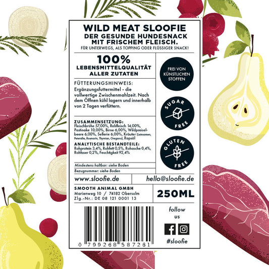 Dog Smoothie - Wild Meat Red (Venison)