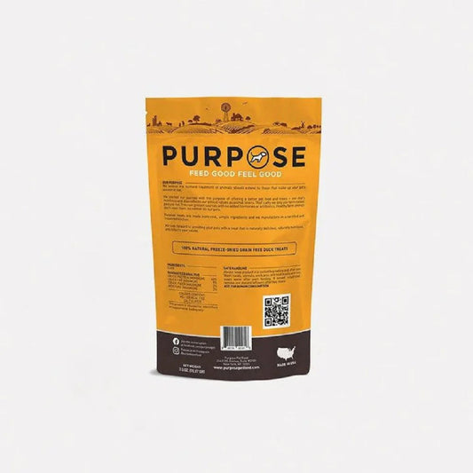 Purpose - Freeze Dried Duck Bites Treats for Dogs & Cats