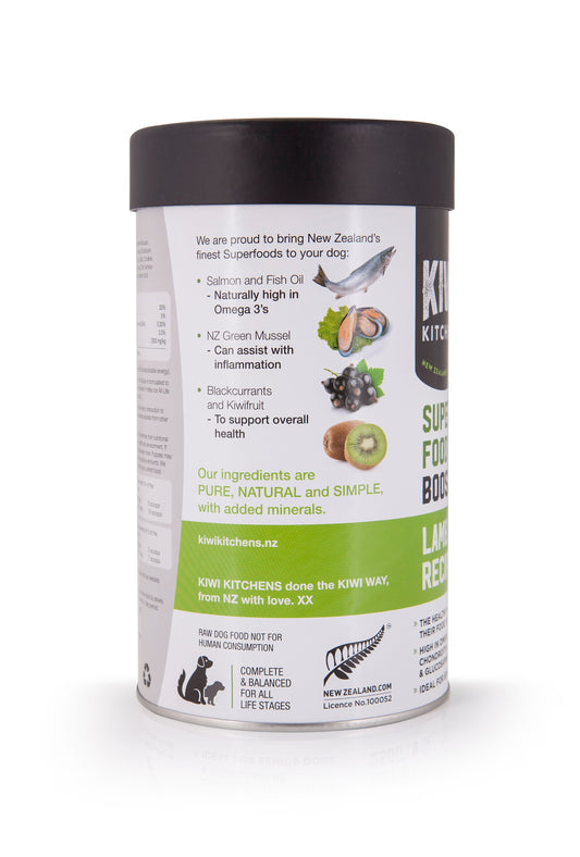 Kiwi Kitchens Superfood Booster For Dogs - Lamb Recipe