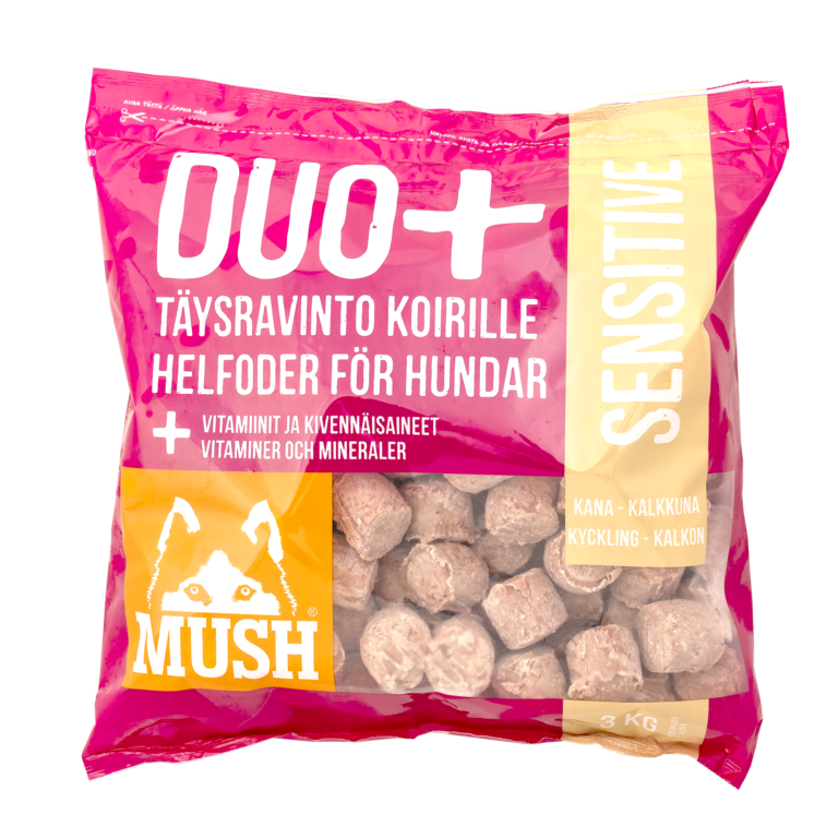 Frozen Raw Dog Food - Duo+ Sensitive (Chicken & Turkey)