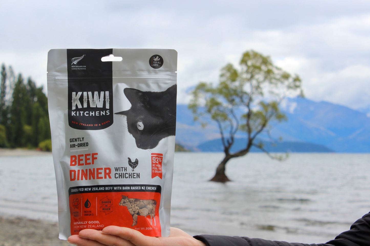 Kiwi Kitchens Gently Air-Dried Cat Food - Beef With Chicken