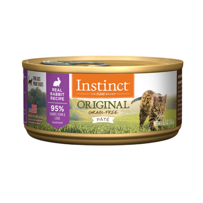 Instinct - Cat Can Food - Original Grain-Free Pate Rabbit