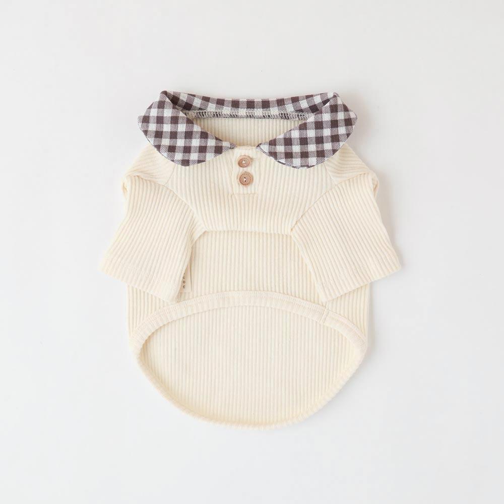 Round Collar Rib Top