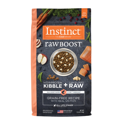 Instinct - Dog Kibble with Freeze Dried - Raw Boost Real Salmon Grain-free Recipe
