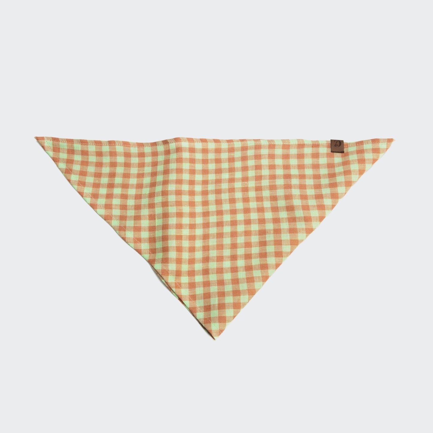 Dog Bandana Check Orange