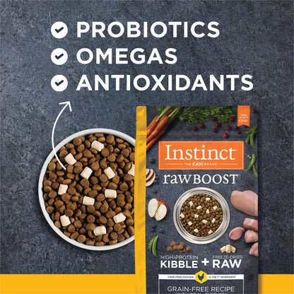 Instinct - Dog Kibble with Freeze Dried - Raw Boost Real Chicken Grain-free Recipe