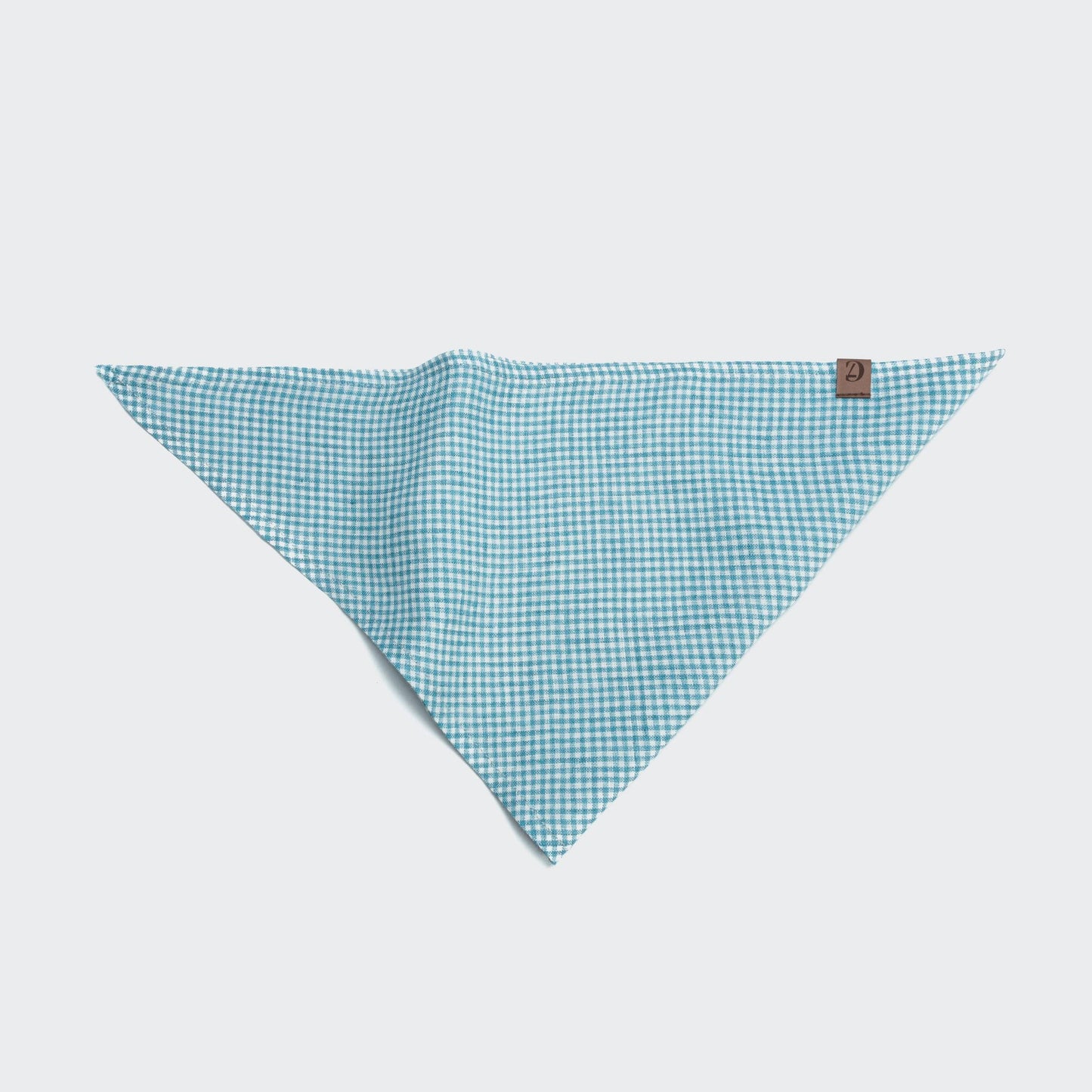 Dog Bandana Mini Check Blue