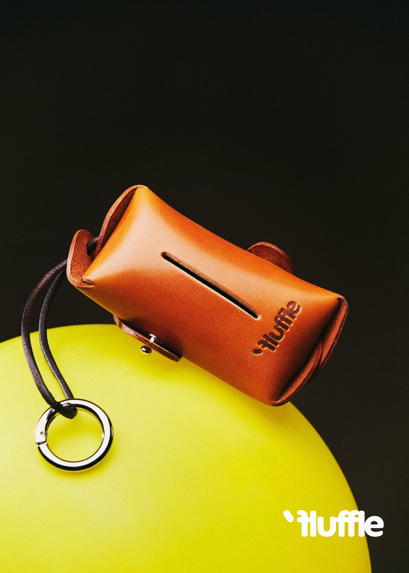 Leather Poop Bag Carrier