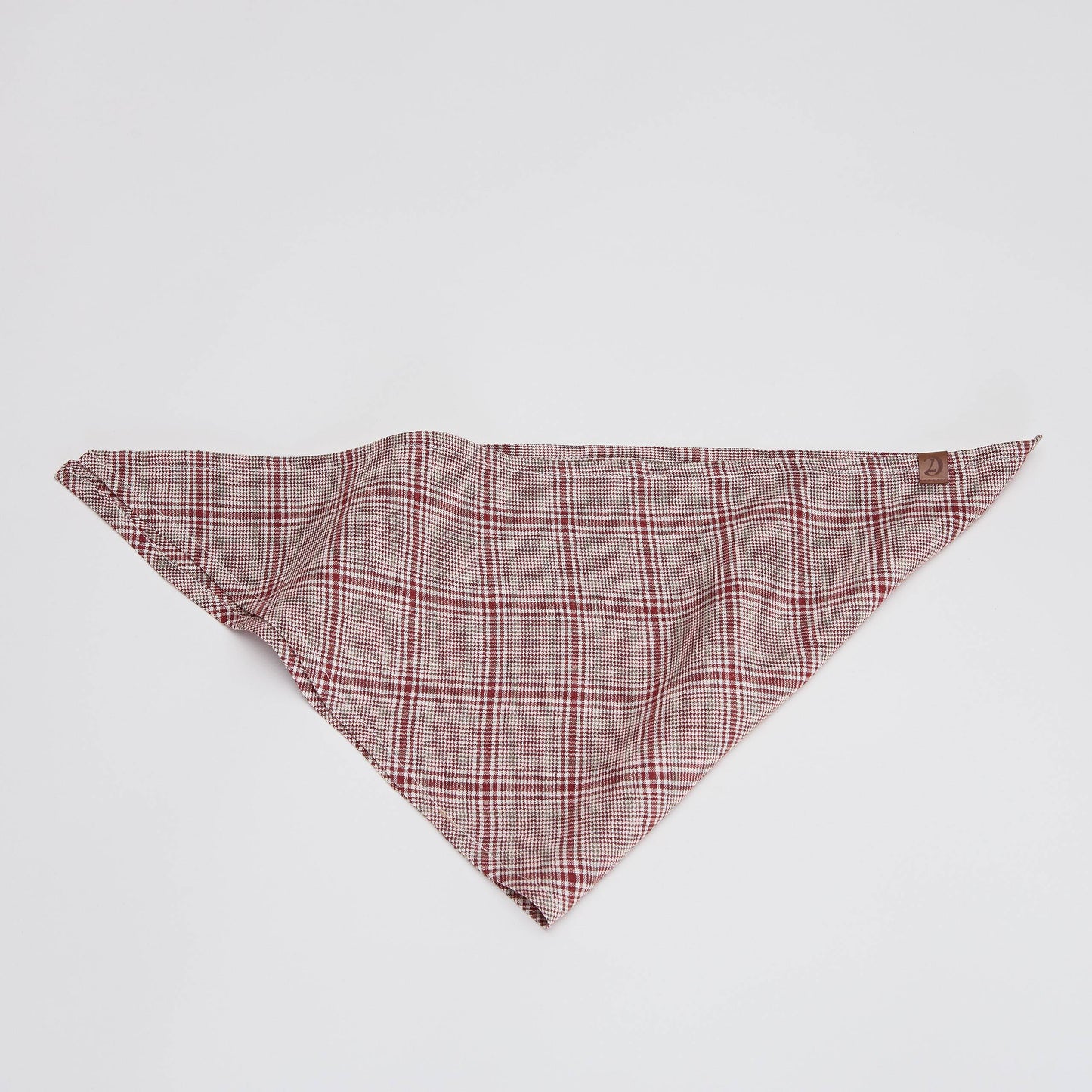 Dog Bandana Check Red - Light Green