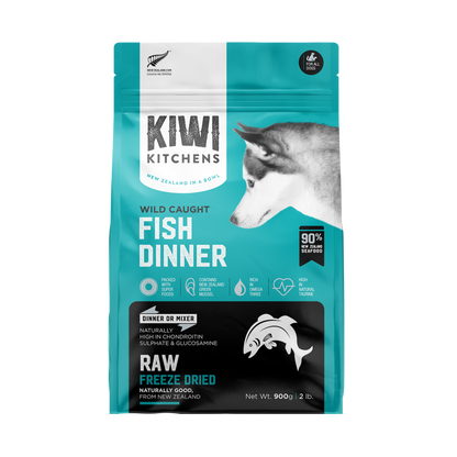 Kiwi Kitchens Raw Freeze Dried Dog Food - Fish