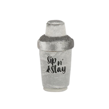 Dog Plush Toy - Barktender - Cocktail Shaker