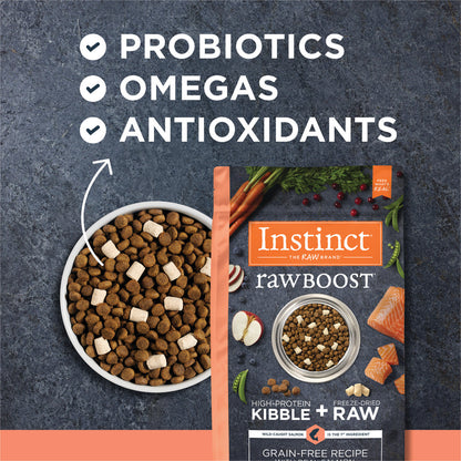 Instinct - Dog Kibble with Freeze Dried - Raw Boost Real Salmon Grain-free Recipe