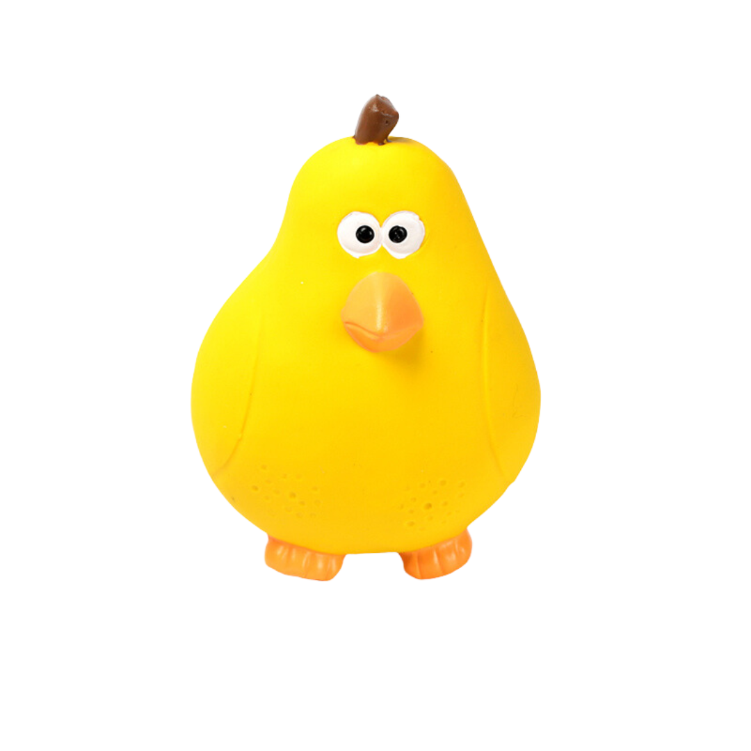 Duck in the pear rubber dog toy