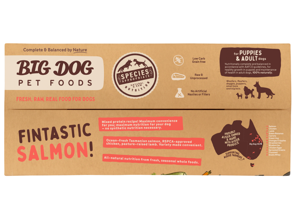 Frozen Raw Dog Food - Tassie Salmon