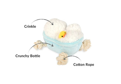 Dog Plush Toy - Splish Splash - Rub-a-Dub Tub