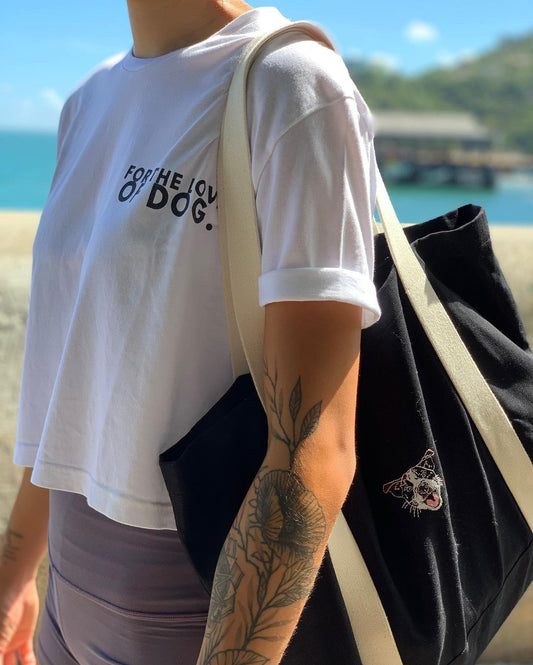 Crop Slogan Tee