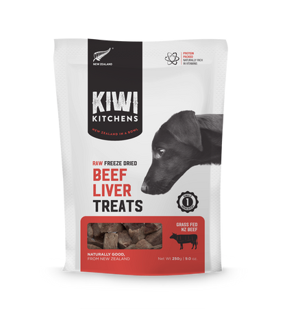 Kiwi Kitchens Raw Freeze Dried Dog Treats - Beef Liver