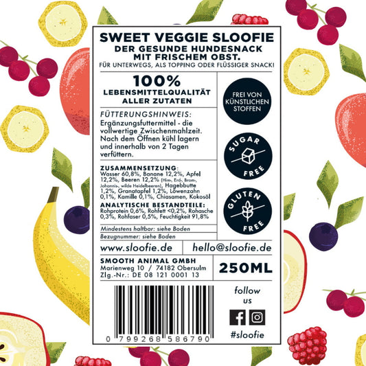 Dog Smoothie - Sweet Veggie (Fruit)