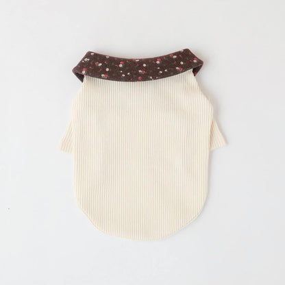 Round Collar Rib Top